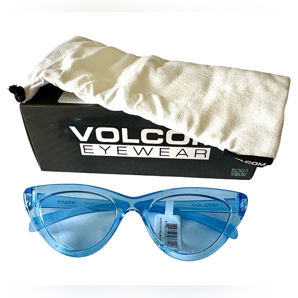 Volcom Sunglasses Crystal Sky Blue NEW W/ TAGS & PACKAGING